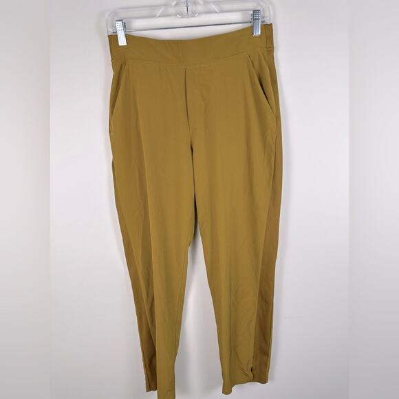 ATHLETA Brooklyn Ankle Pant City Turmeric Gold Size 8 EUC - Picture 1 of 6
